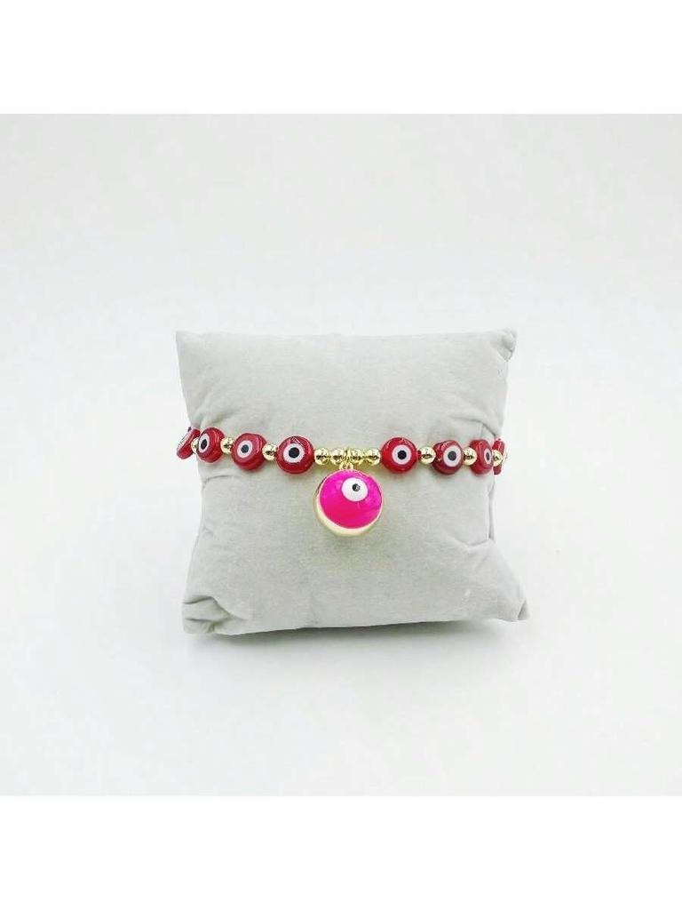 Wind Bohemian Copper Gold Plated Bells Lucky Eye Bracelet