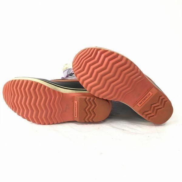 SOREL/Leather Snow Boots/24.0cm/Light Purple/Insulated/Waterproof(USED)