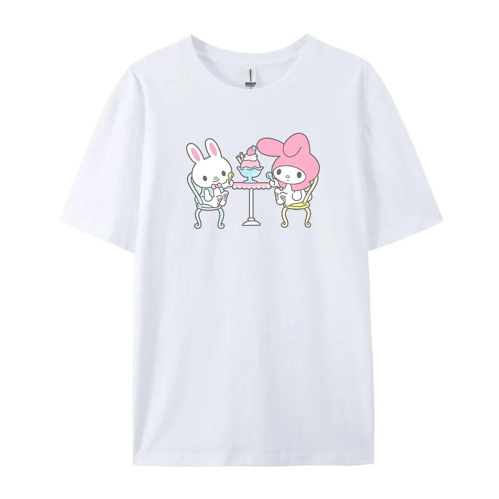 Cotton Breathable Childrens Tshirt Summer New Cute Melody Printed Parent Child Wear Unisexs and Womens Short Sleeves 2026