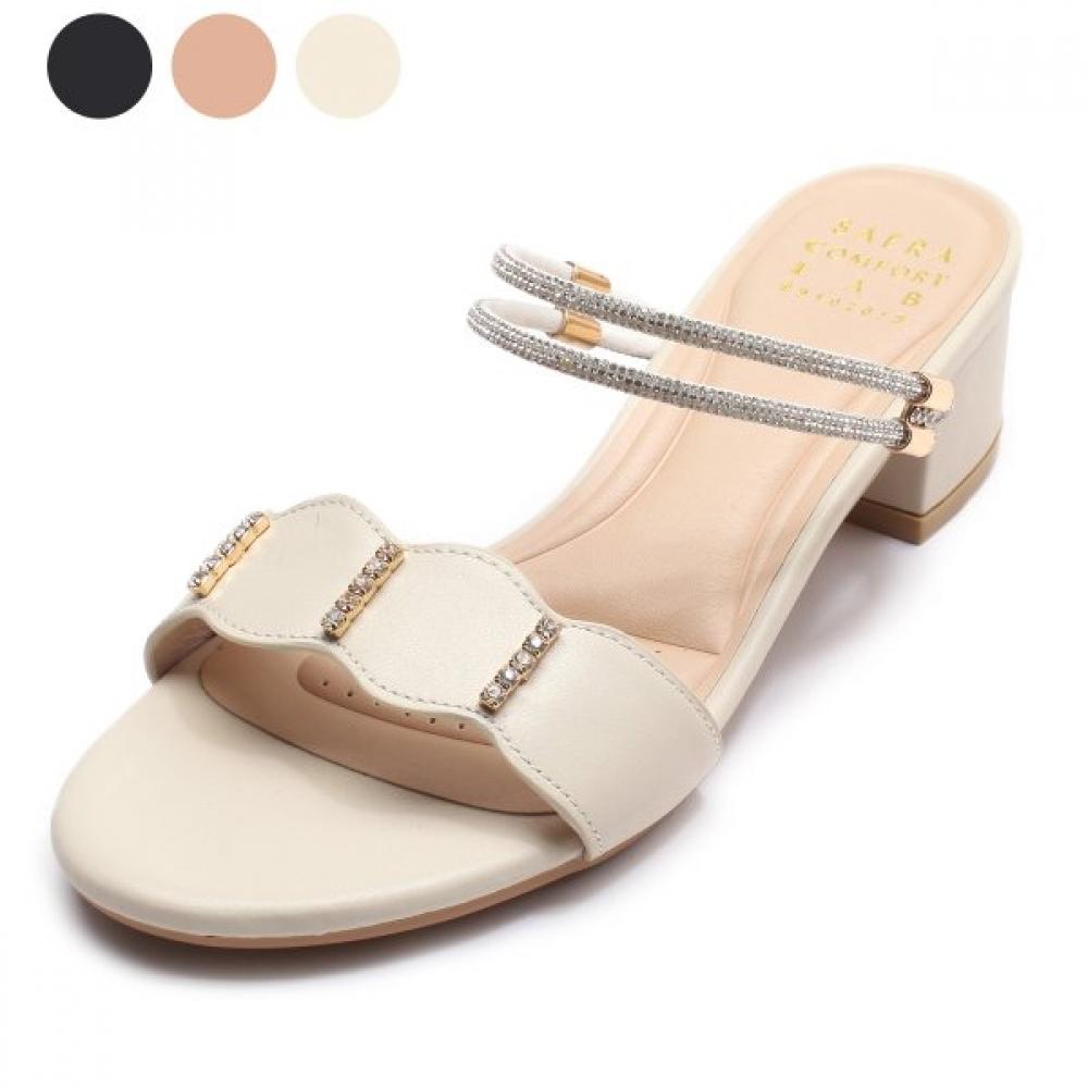 Sera Women Sandals Black Beige Ivory C21m800 Ivory/250