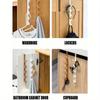 1pc Bedroom Door Hanger Rack Dormitory Wardrobe Hook for Hanging Clothes Bags Hats Wall-Mounted Plastic Storage Organizer