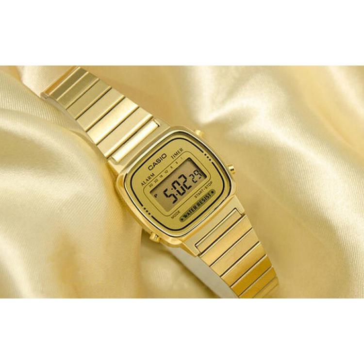 CASIO Women's YOUTH Gold Watch LA670WGA-9D LA670WGA-9D