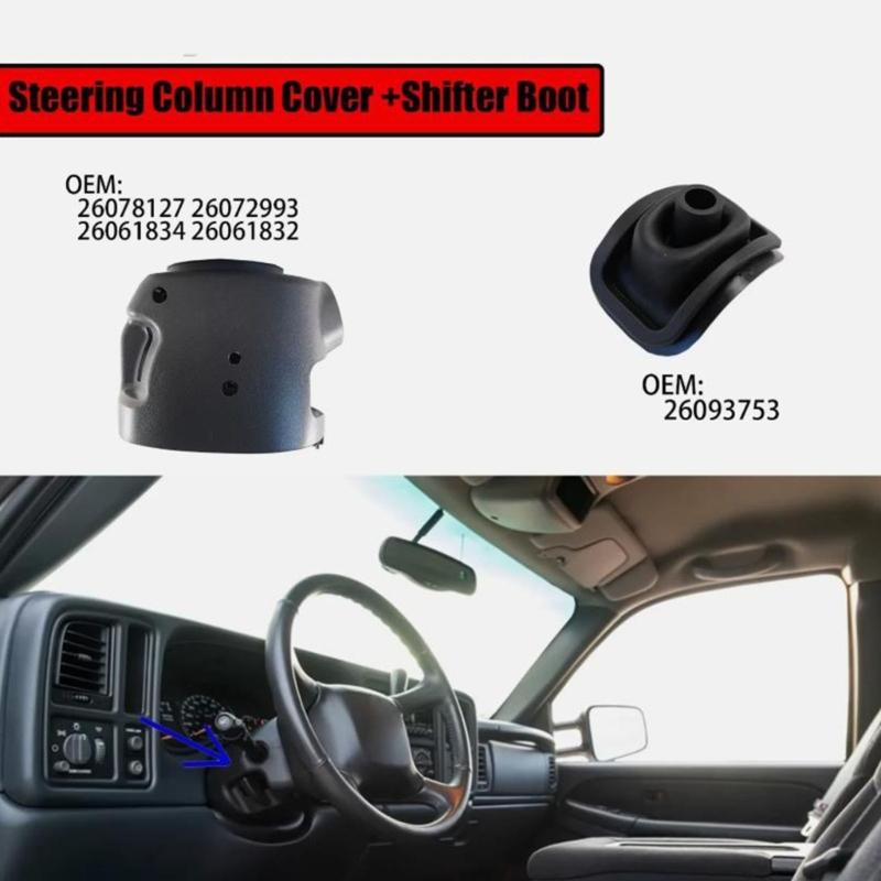 Strong Plastic Steering Column Covers And Flexible Transmission Lever Seal For 2002 Full Size SUV Family Vehicles