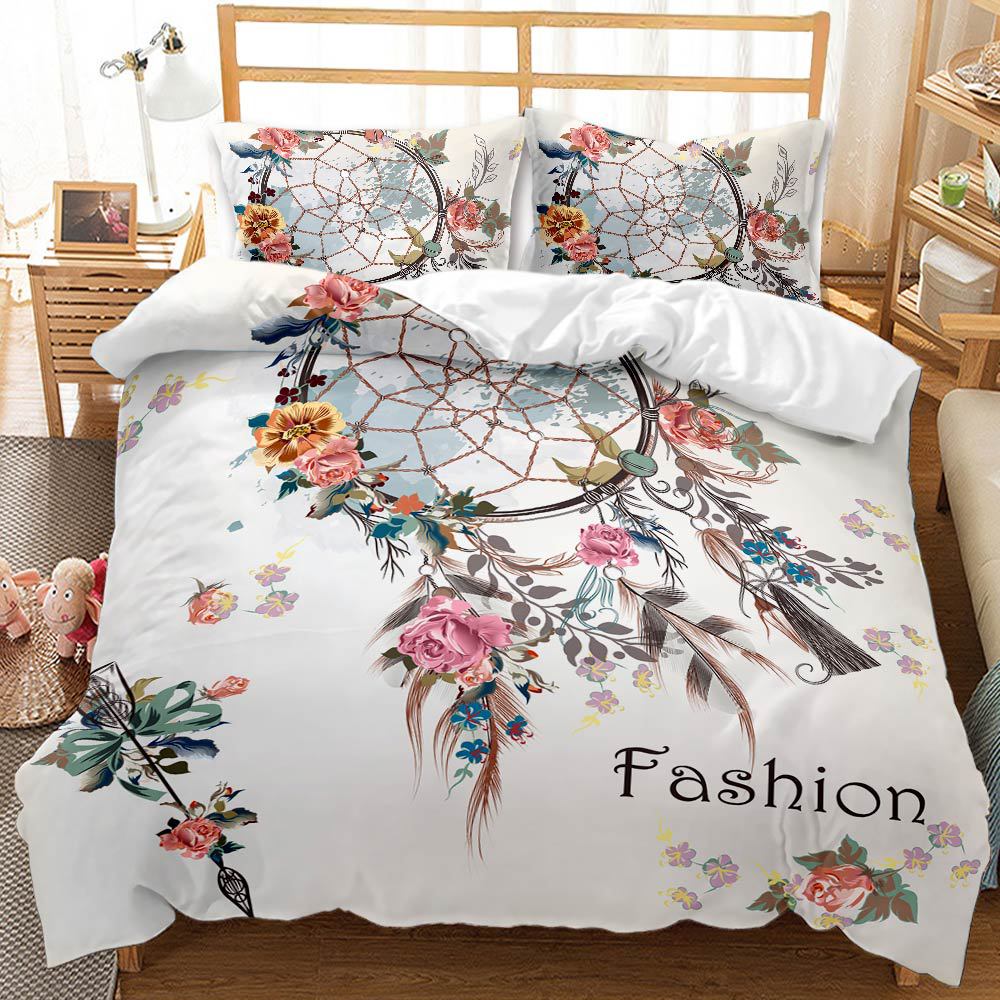 eBay Three-piece Set 3d Digital Printing Dream Catcher Element Quilt Cover Pillowcase