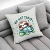 Yoga Sloth Sleep Cute Throw Pillow Case For 45*45cm 40cm 30cm 50cm 55cm Square Home Pillowcase Case