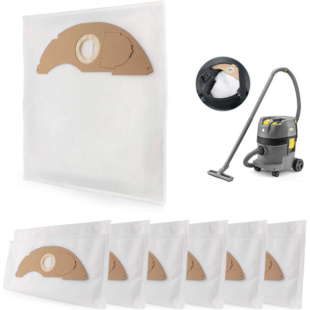 Sacchi Polvere per Karcher NT 221, NT 22/1 Ap L, NT 22/1 Ap Te L, 2.889-217.0, 1.378-600.0 Aspirapolvere Bagnato & Asciutto