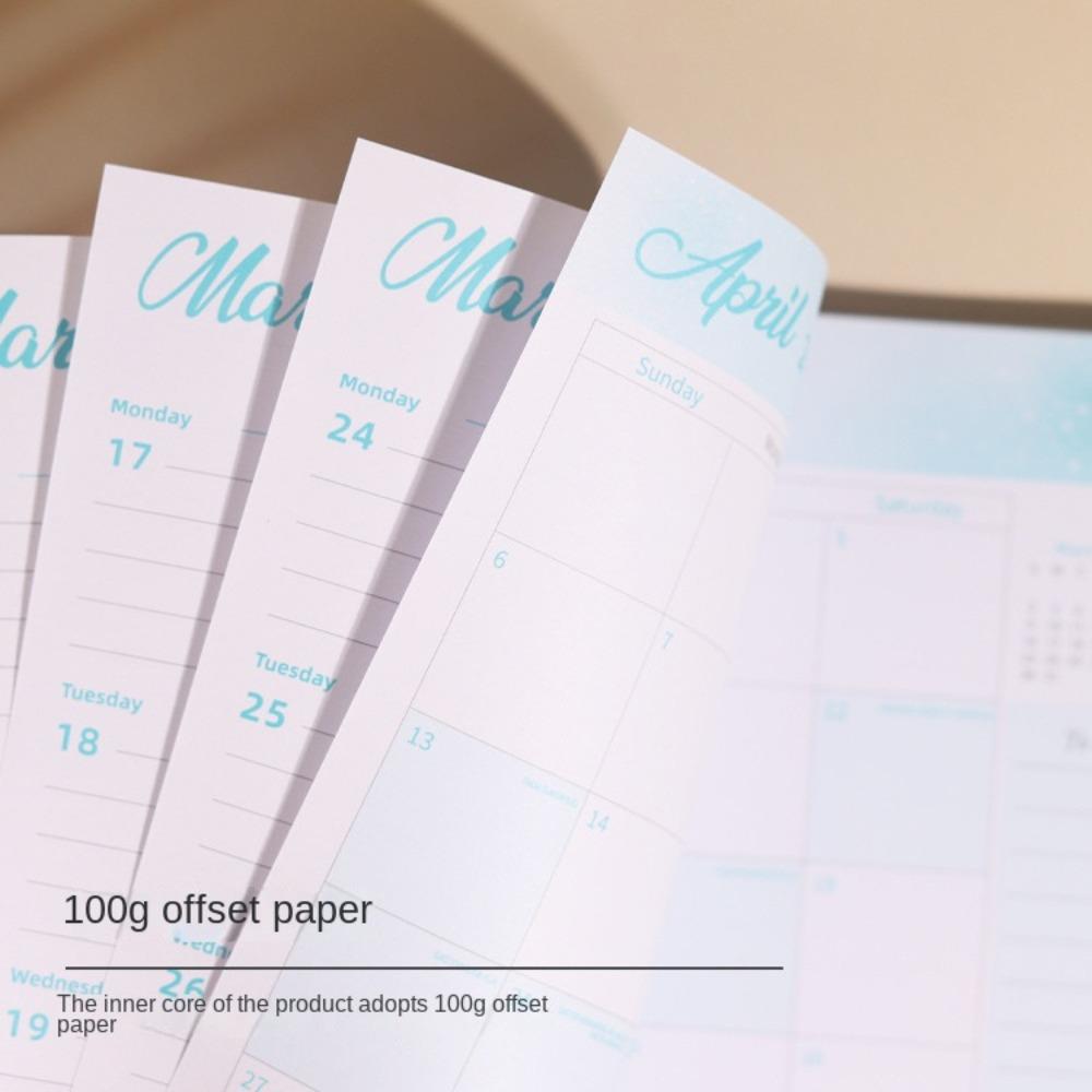 Calendar Schedules Notebooks Hard Cover Journal Daily Planner Notepad Weekly Planner  Activities