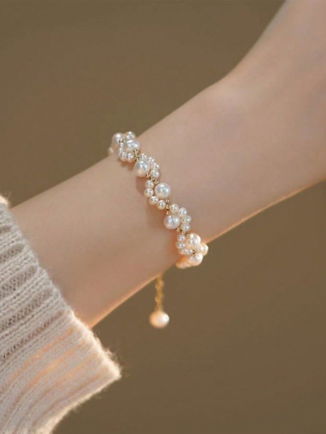 

1 шт. Детский браслет «Кошачья лапка» и декор из искусственного жемчуга, роскошный шикарный браслет, милый подарок для девочек с уникальным чувством дизайна one-size разноцветный