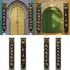 Eid Set Eid Mubarak Porch Sign Ramadan Banner Hanging Decor for