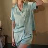Sommer Kühle Stern Jacquard Pyjamas für Damen Koreanischer Schlichter Ins Stil Weibliche Kurze Nachtwäsche Neu Stilvoll Klassisch Hausbekleidung Y2k