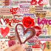 10/30/50pcs Love Valentine's Day Graffiti Stickers Transparent English Text Cartoon Sticker Guitar Scrapbook Phone Decals Decor