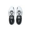 Puma Fusion Nitro Comfortable Round Toe Abrasion Resistant Lightweight Mid Top Basketball Shoes Unisex White Black 376639-01
