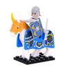 Medieval Knight Horse Set - Dragon Warrior Horse Sword, Shield Flag Building Blocks Toys