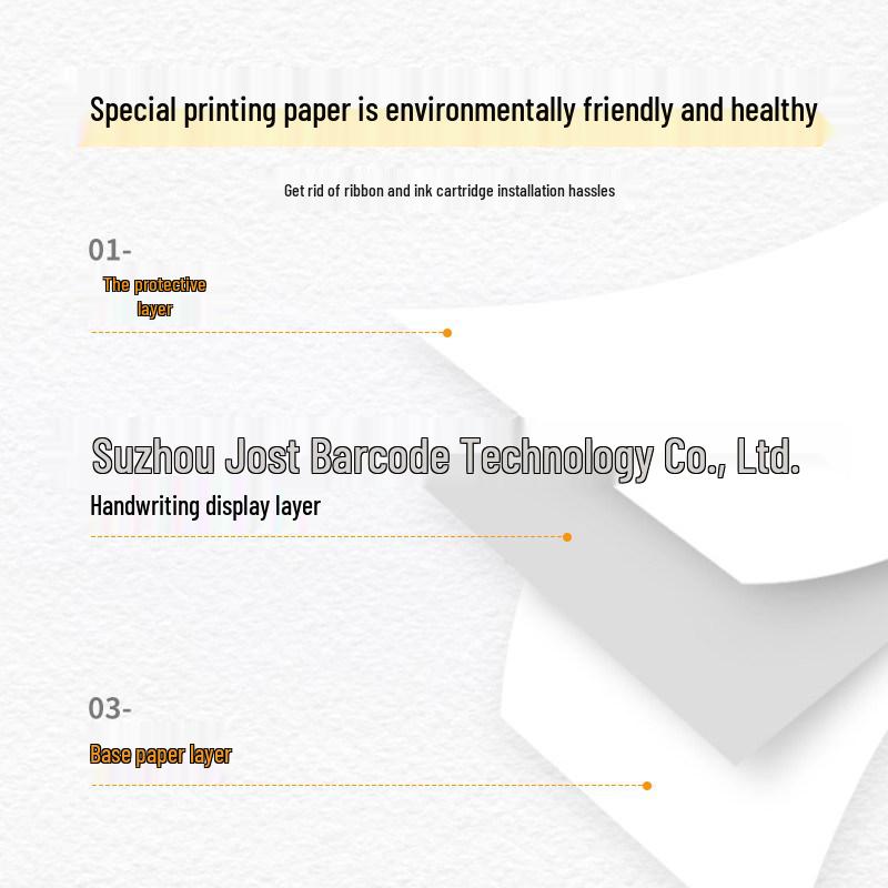 Qirui A40A Quick-Dry Thermal Test Paper - BPA Free, Folded Sheets for Printer