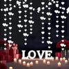 4m Hanging Love Streamer Glitter Romantic Heart Shape String Easy To Install Reusable Wedding Garland Mothers Day