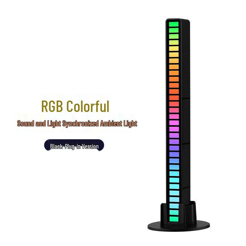 RGB Sound-Sync Rhythm Light: Trendy Colorful Music Atmosphere LED for Car or Desk with Sound Sensor