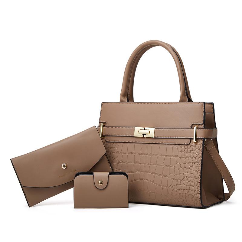 Three-Piece Women'S Bag Shoulder Bag Mother And Child Bag Retro Large-Capacity Portable Messenger Bag