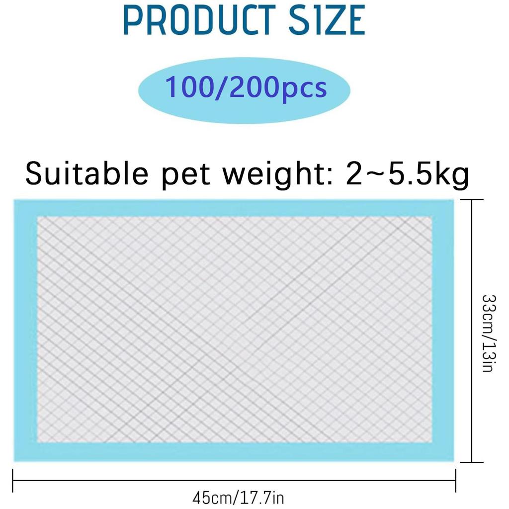 Pet pad, dog and cat pee training pad, pet toilet training pad, suitable for family reserve, pet shop, pet charity