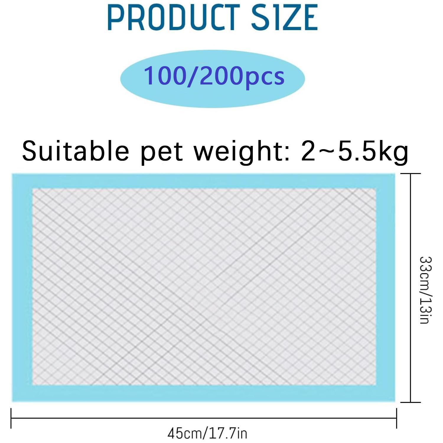 

Pet pad, dog and cat pee training pad, pet toilet training pad, suitable for family reserve, pet shop, pet charity 100pcs
