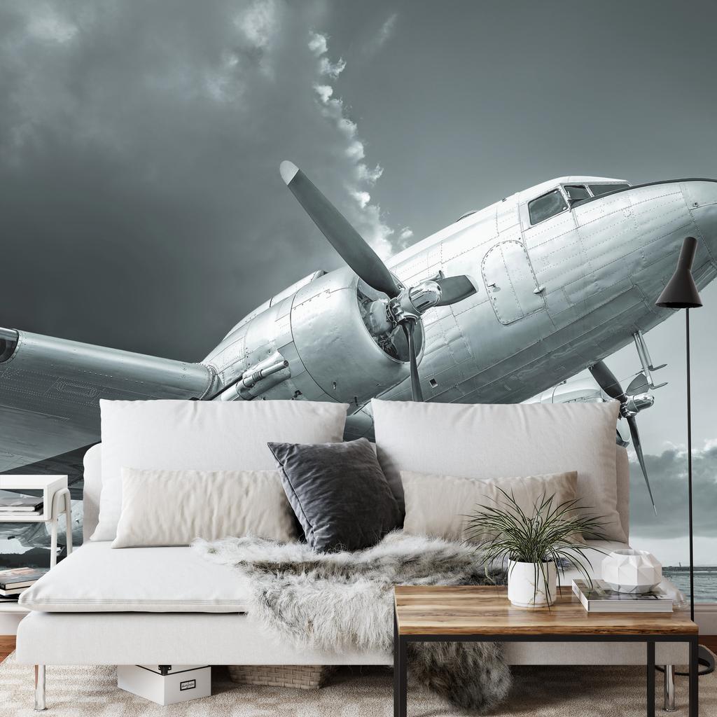 Photomural Propeller Airplane Self-Adhesive Mural 90x60