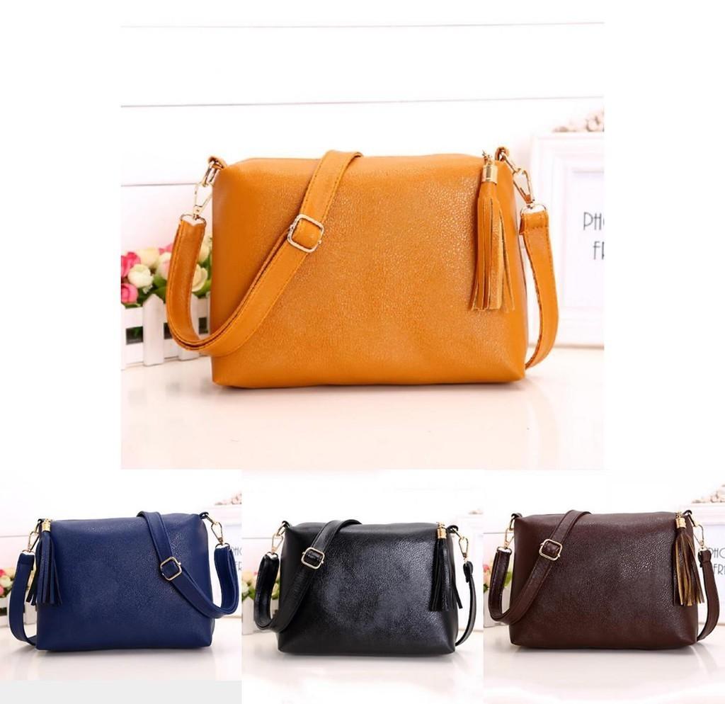 Women Body Cross Bag Colorful Fashion Shoulder Diagonal Handbag Bagtassel