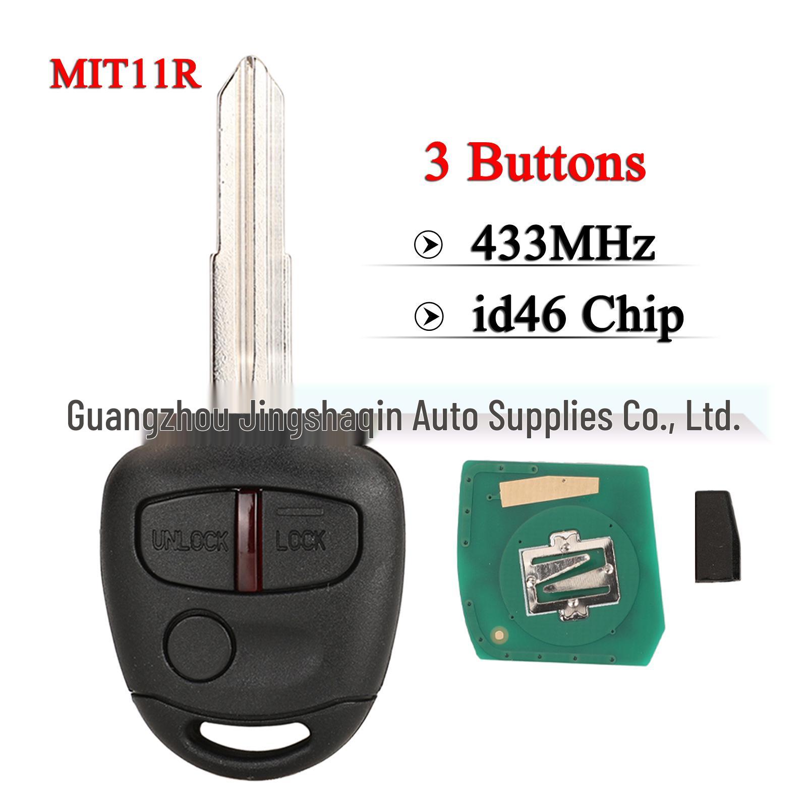 

Mitsubishi Outlander ASX Pajero 2/3 Button Car Key with 46 Chip 433.92MHz