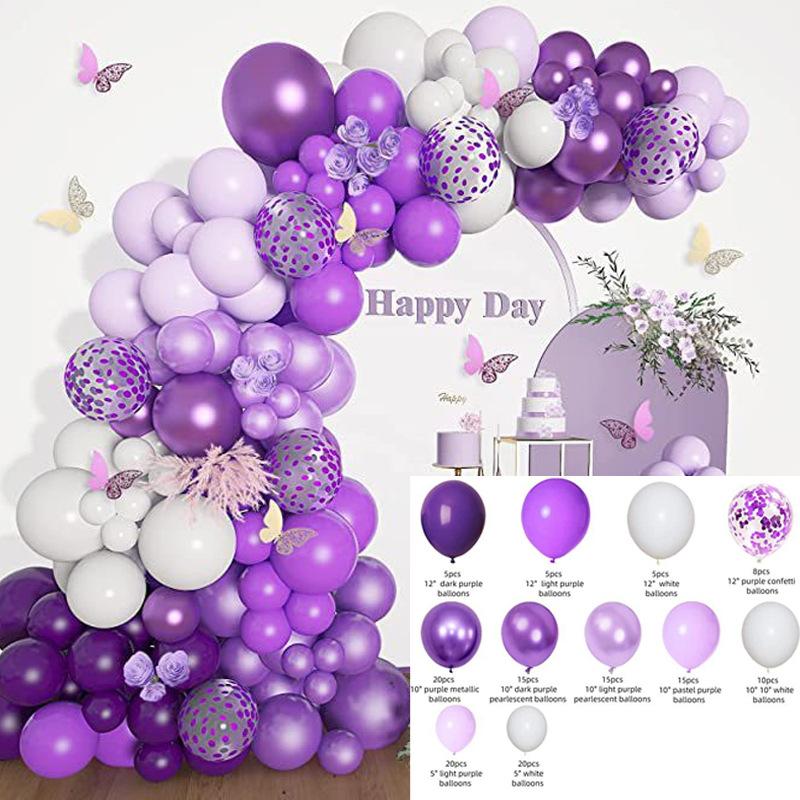 Balloons Wedding Purple Party Decoration Balloons Suitable For Weddings Baby Birthday Balloons Premium