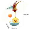 Self-Playing Cat Tumbler Toy Rotating Wobble Tumbler Boat Cat Interactive Toy  Relieve Boredom