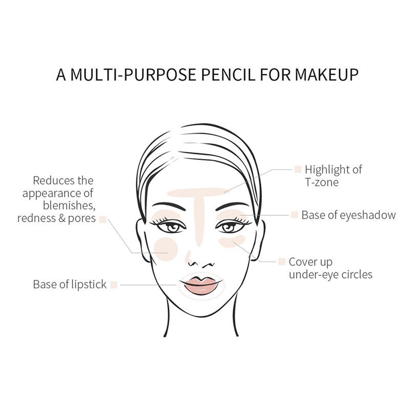 Concealer Pen Waterproof Full Coverage Concealer Long Lasting Face Scars Acne Cover Women Makeup Cosmetics Tool