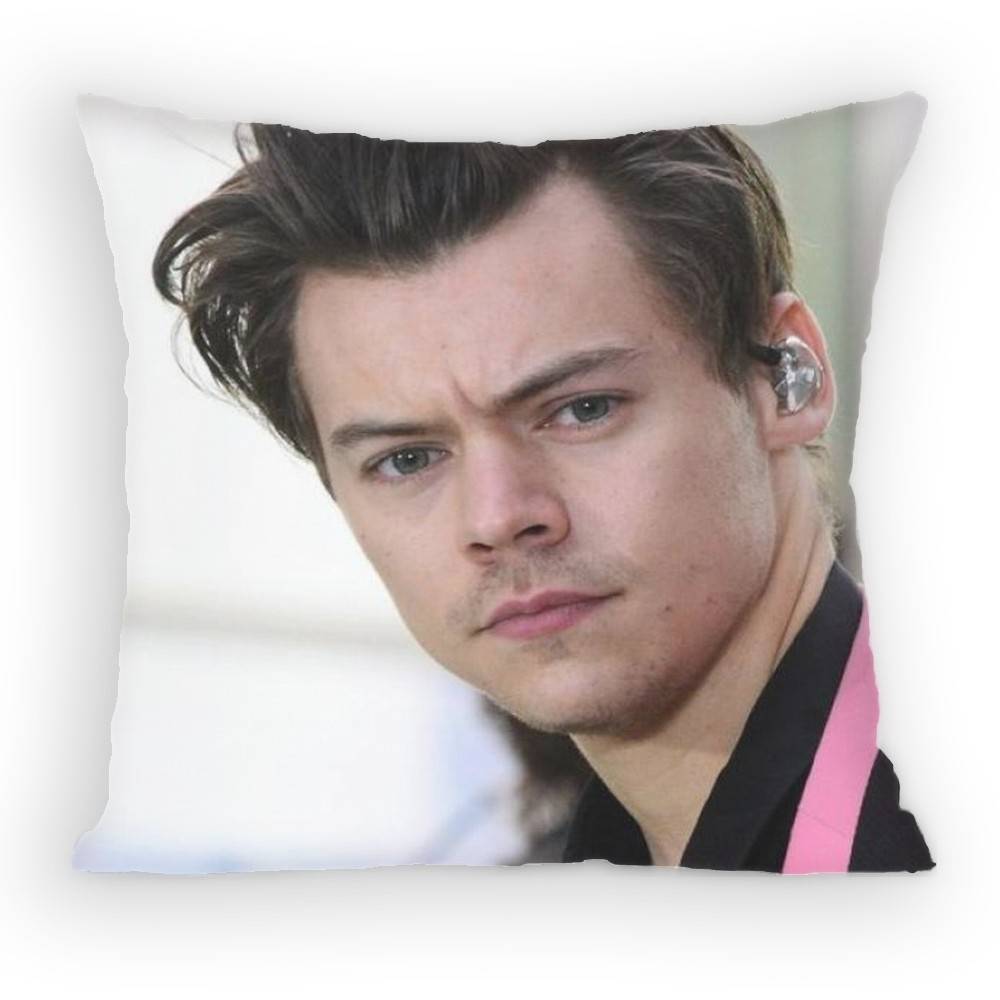 HHaRRyS Singer SStyles Pillow Case Antidustmite Pillowcase Invisible zipper silky short plush Sofa cushion cover