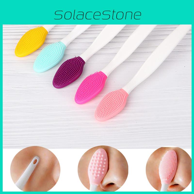 Soft Silicone Facial Cleansing Brush For Exfoliation And Blackhead Removal
