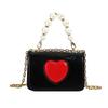 2025 new spring and summer cute fashion love shoulder messenger bag boys and girls change accessories small square bag