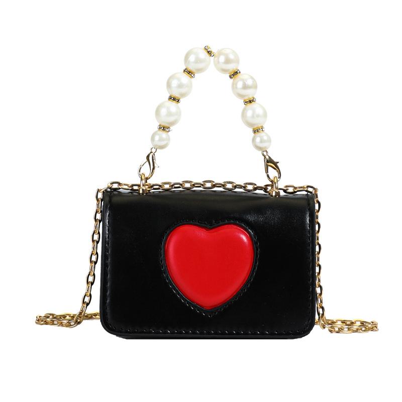2025 new spring and summer cute fashion love shoulder messenger bag boys and girls change accessories small square bag