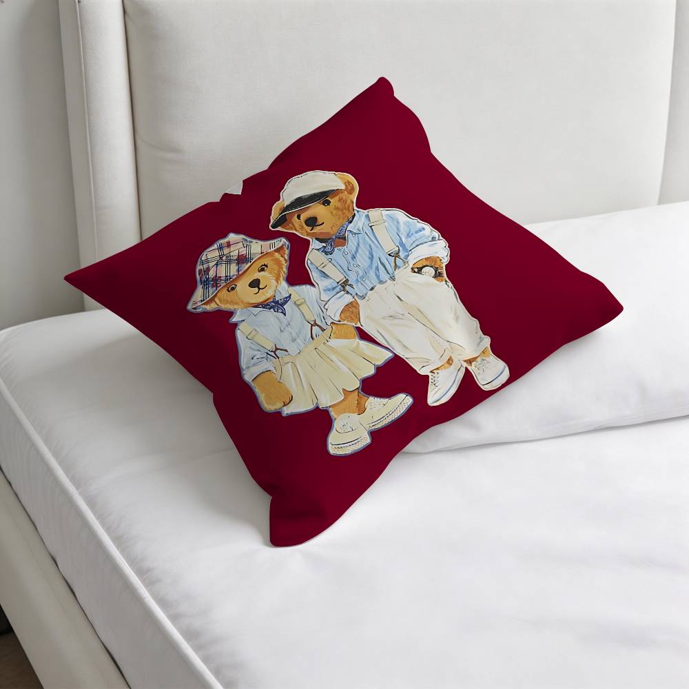 Cool Fashion BBear Fashion Square Pillow Case Durable Throw Pillow Cover for Sofa Couch Chair