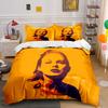 Pop Art Style Woman Portrait Bedding Duvet Cover Set Duvet Cover Pillowcases (1*Duvet Cover 2*Pillowcases, Without Duvet Insert)
