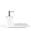 Stainless Steel Soap Dispenser with Draining Rack