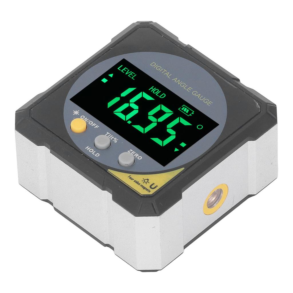Black LCD Angle Finder Backlit IP54 Waterproof Digital LCD Screen Magnetic Angle Gauge Inclinometer