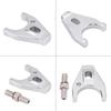 Aluminum Distributor Clamp, Chrome Billet Aluminum Distributor Clamp Hold Down for Chevy SBC SB BB HEI Electronic, Silver