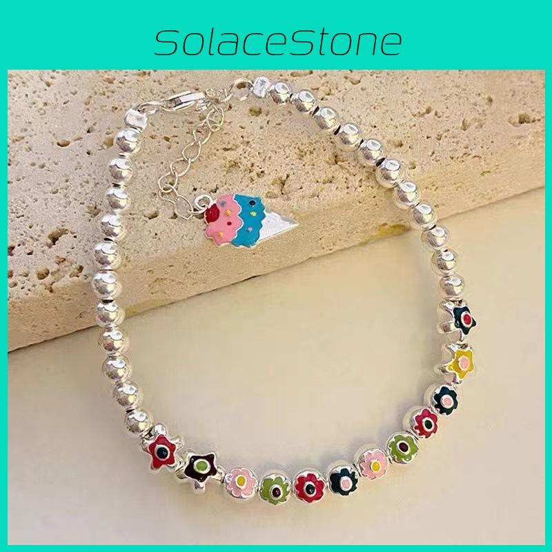 Flower Geometric Elegant Bracelet For Women Sweet Fresh Style 2024 Summer