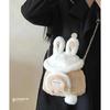 Bag New Autumn and Winter Women's Bag One Shoulder Crossbody Cute Rabbit Chain Portable Plush Bag Luggage