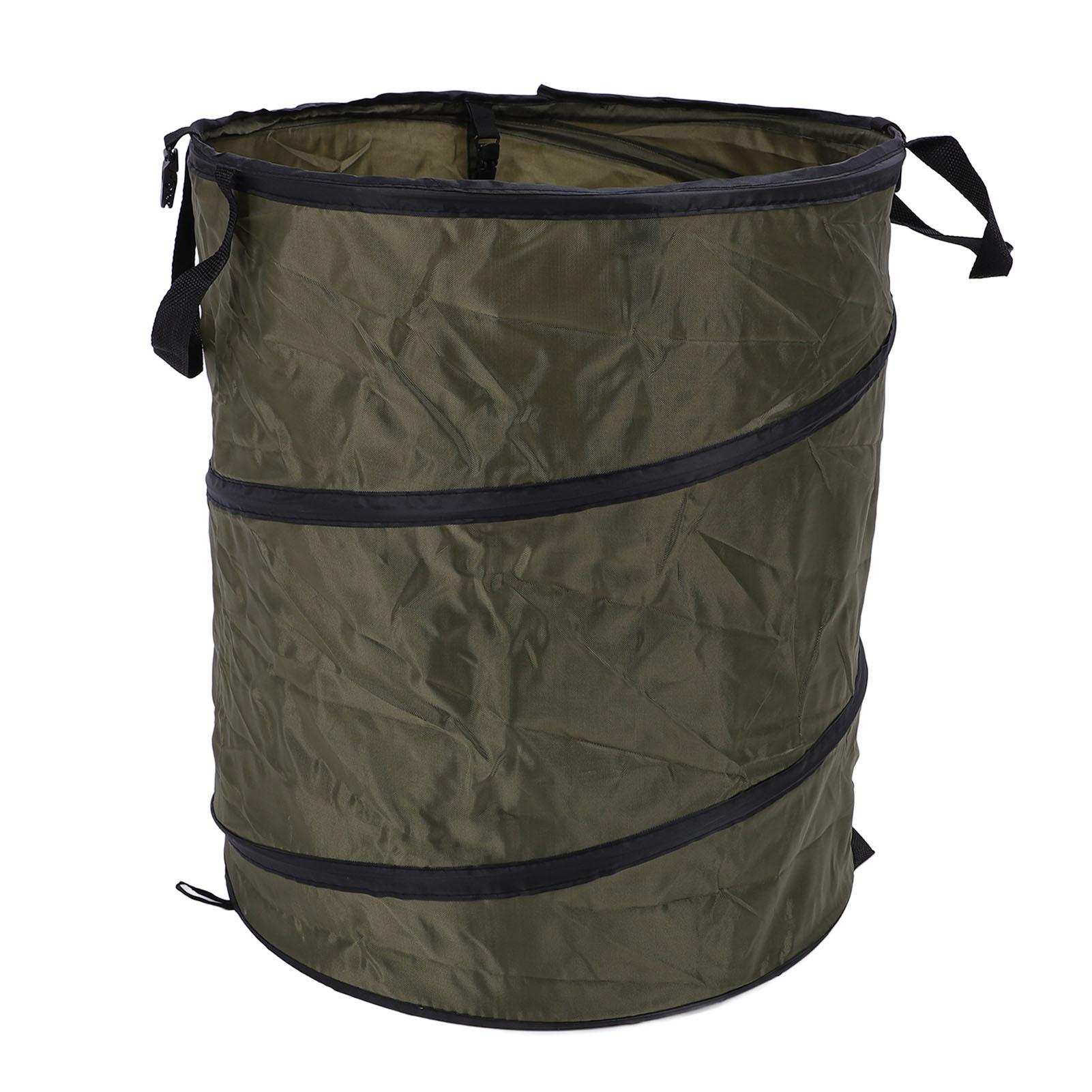90L Folding Trash Container Portable Water Proof Oxford Cloth Camping Trash Bin for Picnic Outdoor