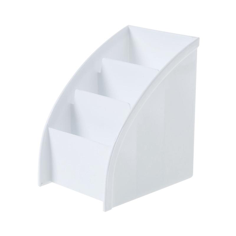 

1pc Pocket Folder Grid Remote Control Box Cosmetics Desktop Storage Case Stand Holder Organizer Makeup Organizers Storage белый