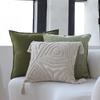 Tufted Pillow Green Cushion Pillow Sofa Cushion Model Room Bay Window Decoration Back Pillow