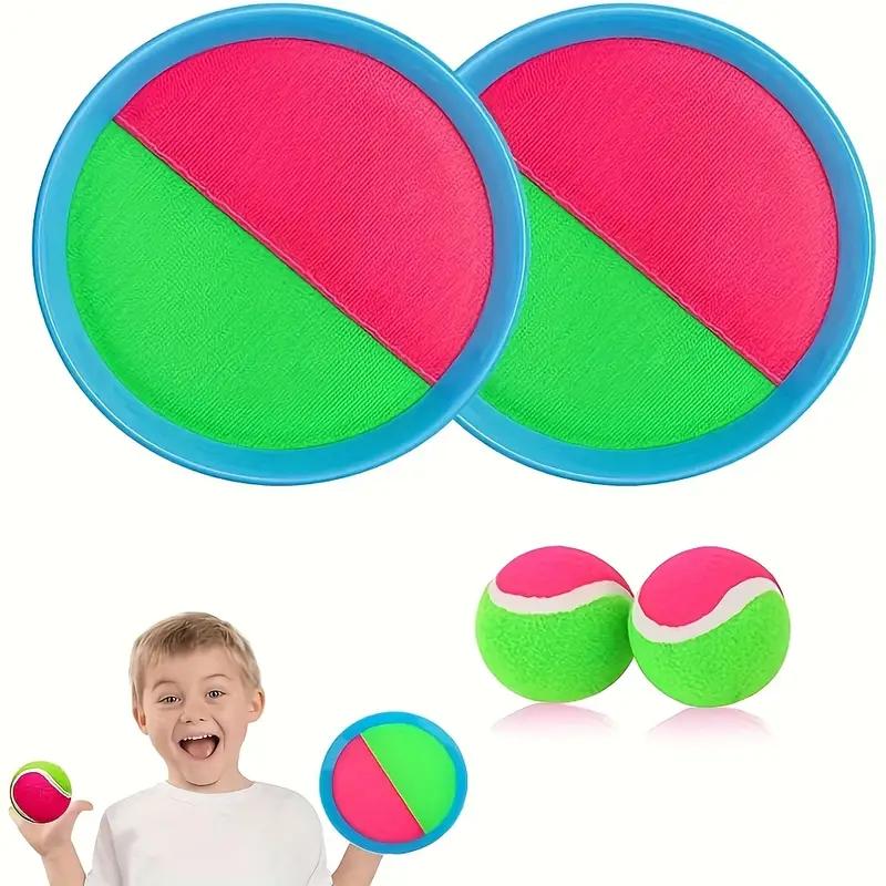 Children's Suction Cup Paddle Ball Set - Interactive Throw & Catch Toy for Parent-Child Fun