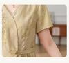 2026 Elegant New Style Chinese Jacquard Embroidered Short-Sleeve Summer Top
