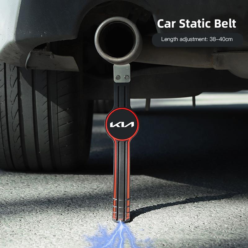 Car Styling Logo Anti-Static Earth Ground Wire Belt For KIA K9 Sportage Niro K5 Carnival EV6 EV9 EV3 K8 Stinger Forte Ceed Zqdtx40
