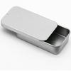 Rectangular Sliding Cover Tin Box Mini Push Pull Iron Candy Pills Ointment Drawer Bird Training Food Jar Hand-held Feeder 2pc