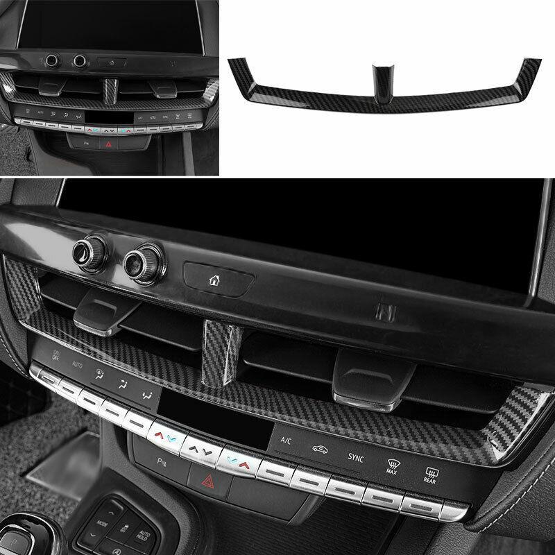Central Console Air Outlet Vent Trim ABS Carbon Fiber For Cadillac CT5 -