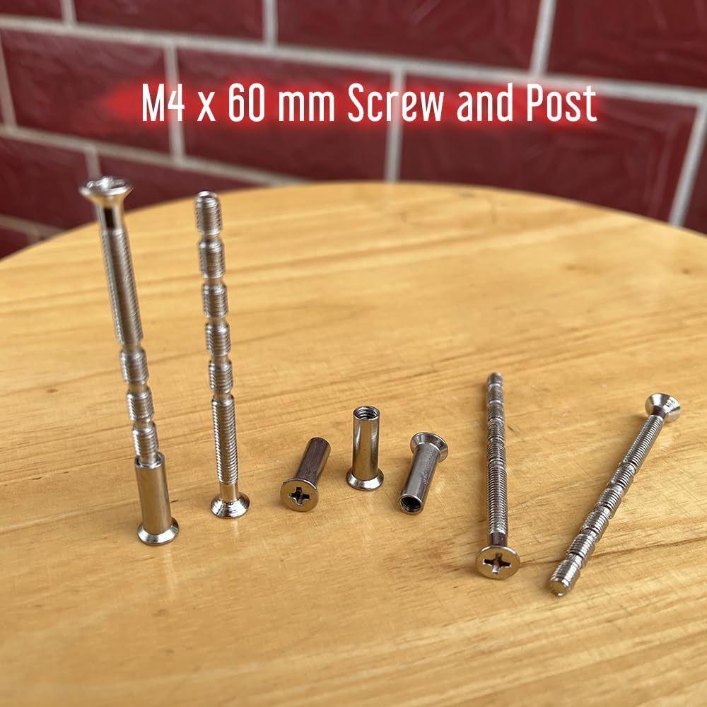 50 Pcs/set Snap-Off Door Handle Screws Set Cross-split Sliding Door Handle Screw  Cabinet
