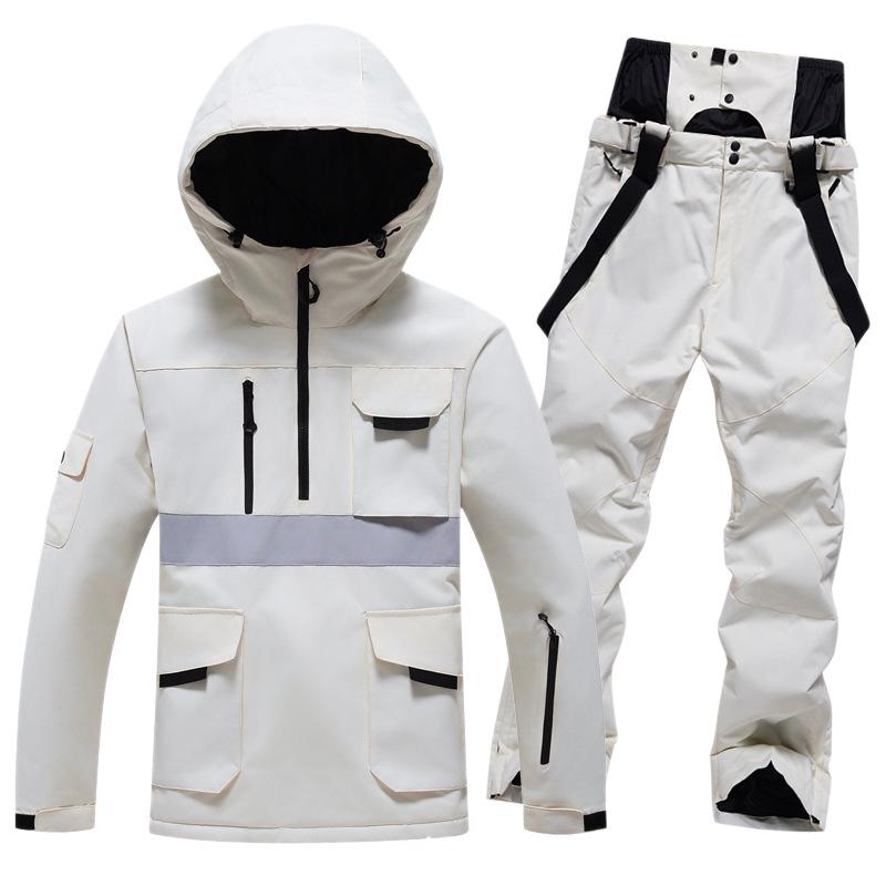 Winter Ski Suit Set: Unisex Windproof & Waterproof Snowboard Outfit for Couples